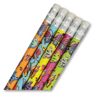 Bold Butterflies Pencils