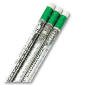 Glitzy Money Pencils