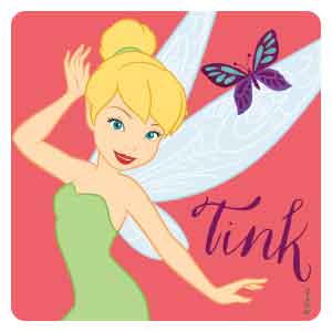 Tinker Bell Glitter Disney Stickers