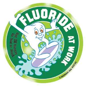 Fluoride At Work - Foil Dental Stickers