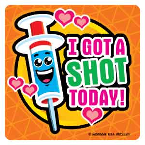 I Got a Shot Today Asst. Medical Stickers