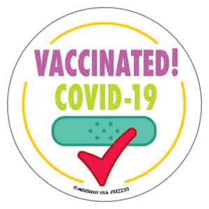 I Got My COVID-19 Vaccine! Asst. Medical Stickers