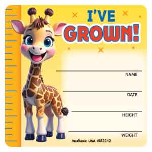 Cute Animals - I've Grown Asst. Medical Stickers