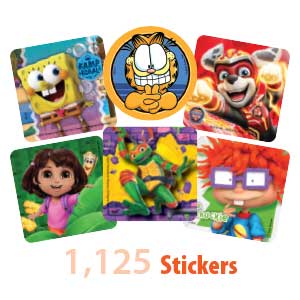 Nickelodeon Character Sticker Sampler Stickers