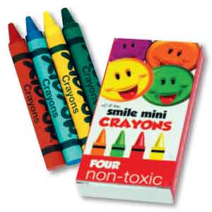 Smile Mini Crayon 4-Packs