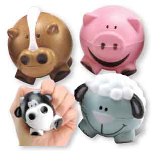 Farm Animal Squeeze Balls