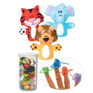 Finger Puppet Canister Asst.