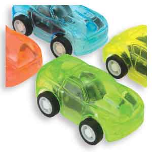 Transparent Pull-Back Racers Toys