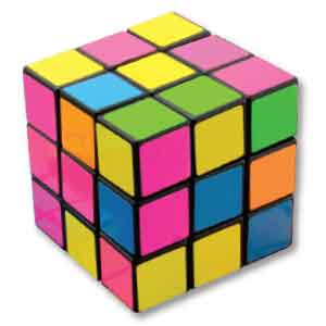 Large Neon Puzzle Cubes Toys