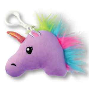 Plush Unicorn Backpack Clips Toys