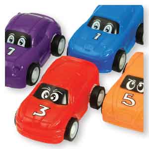 Cartoon Eye Pull-Back Cars Toys