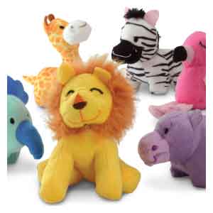 Plush Colorful Zoo Animals Toys