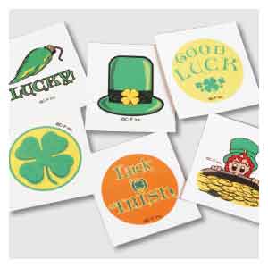 St. Pat's Glitter Tattoos