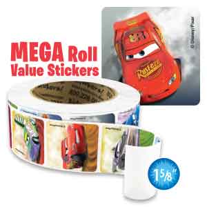 Disney Cars Mega Roll Value Stickers