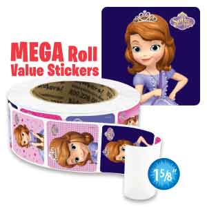 Sofia The First Mega Roll Value Stickers