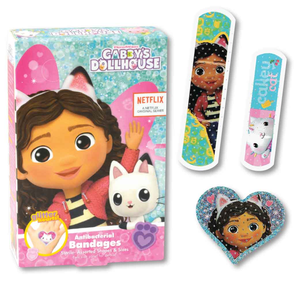 Gabby's Dollhouse & Glitter Hearts Bandages