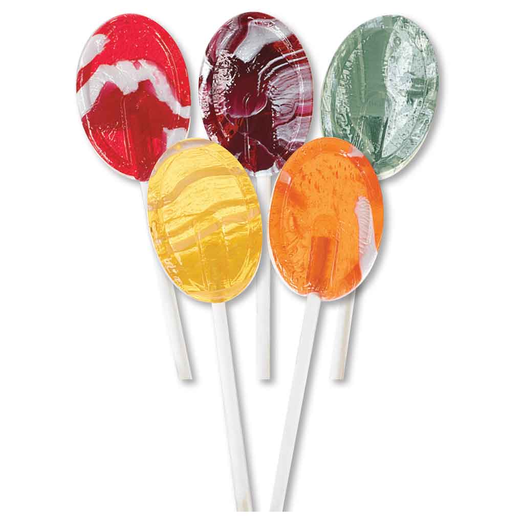 Dr. John's Candies Sugarless Creme Swirl Lollipops