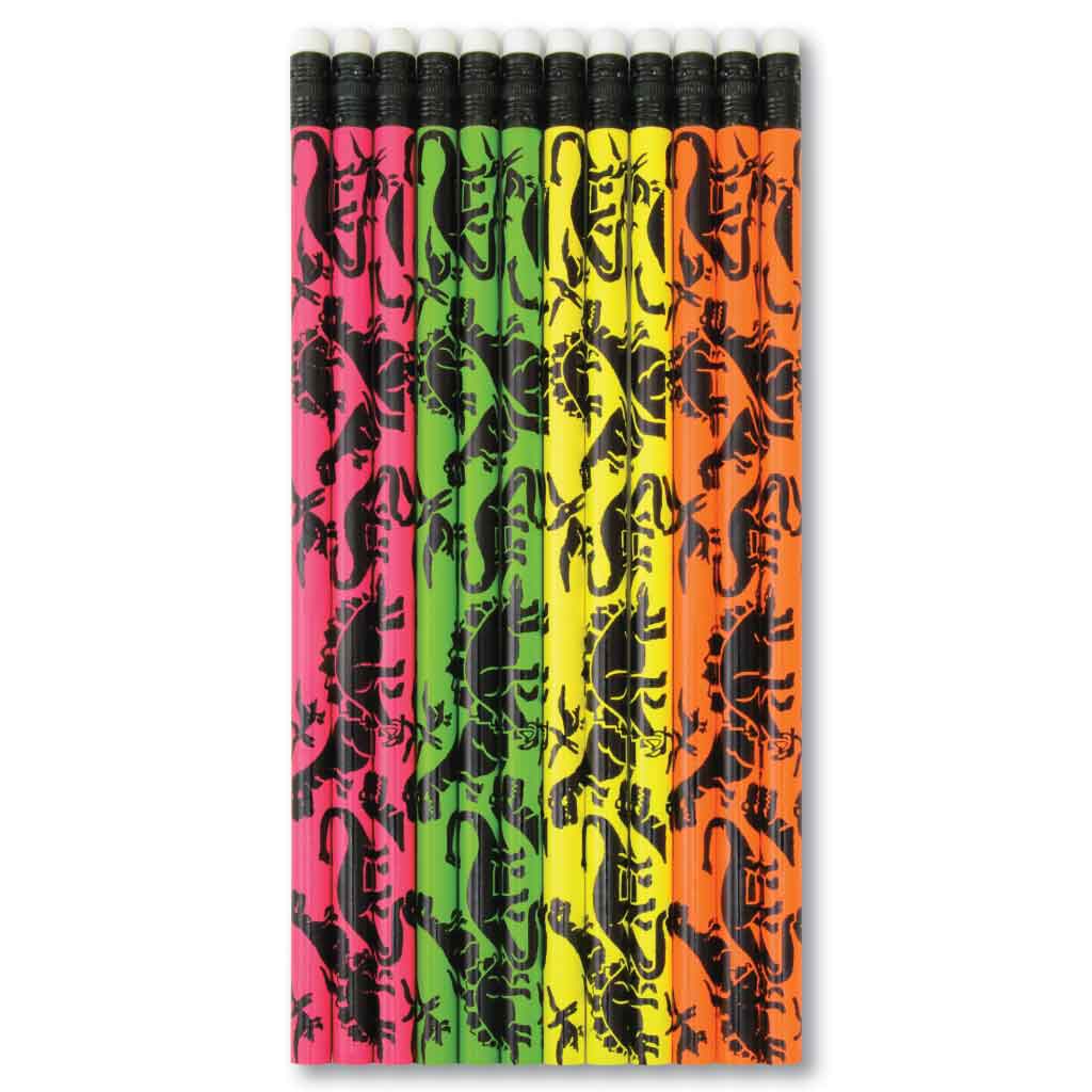 Neon Dinos Pencils