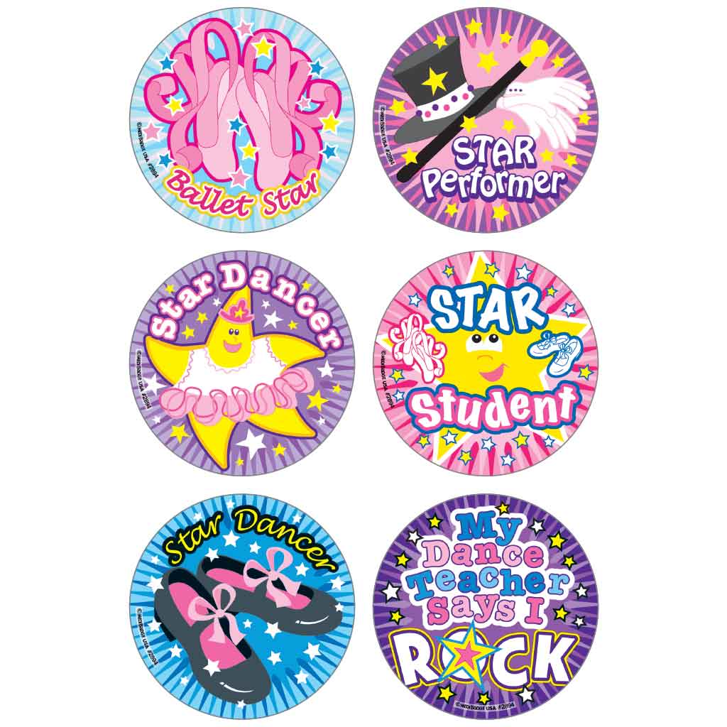 Star Dancers Asst. Stickers
