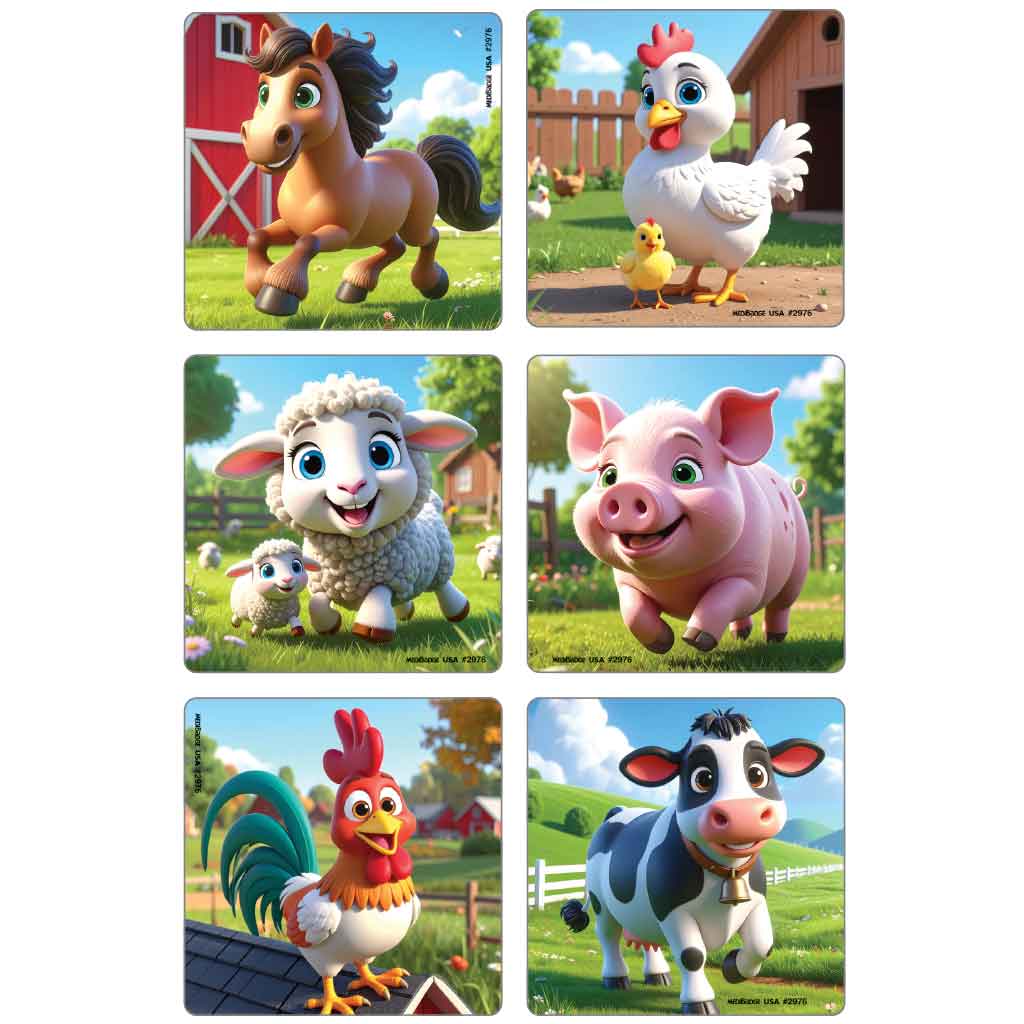 Farm Friends Asst. Stickers