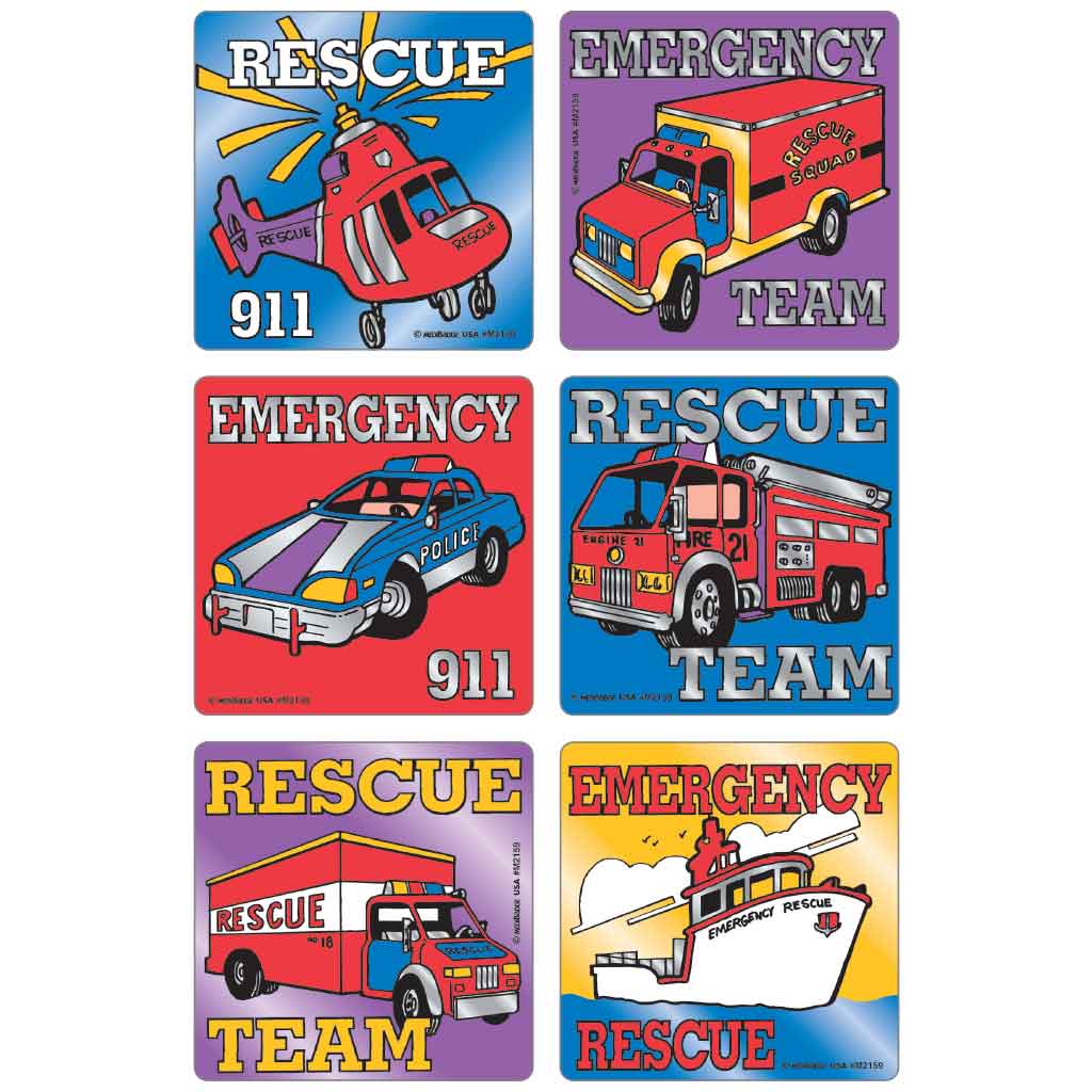 Rescue Team Vehicles - Foil Asst. Stickers