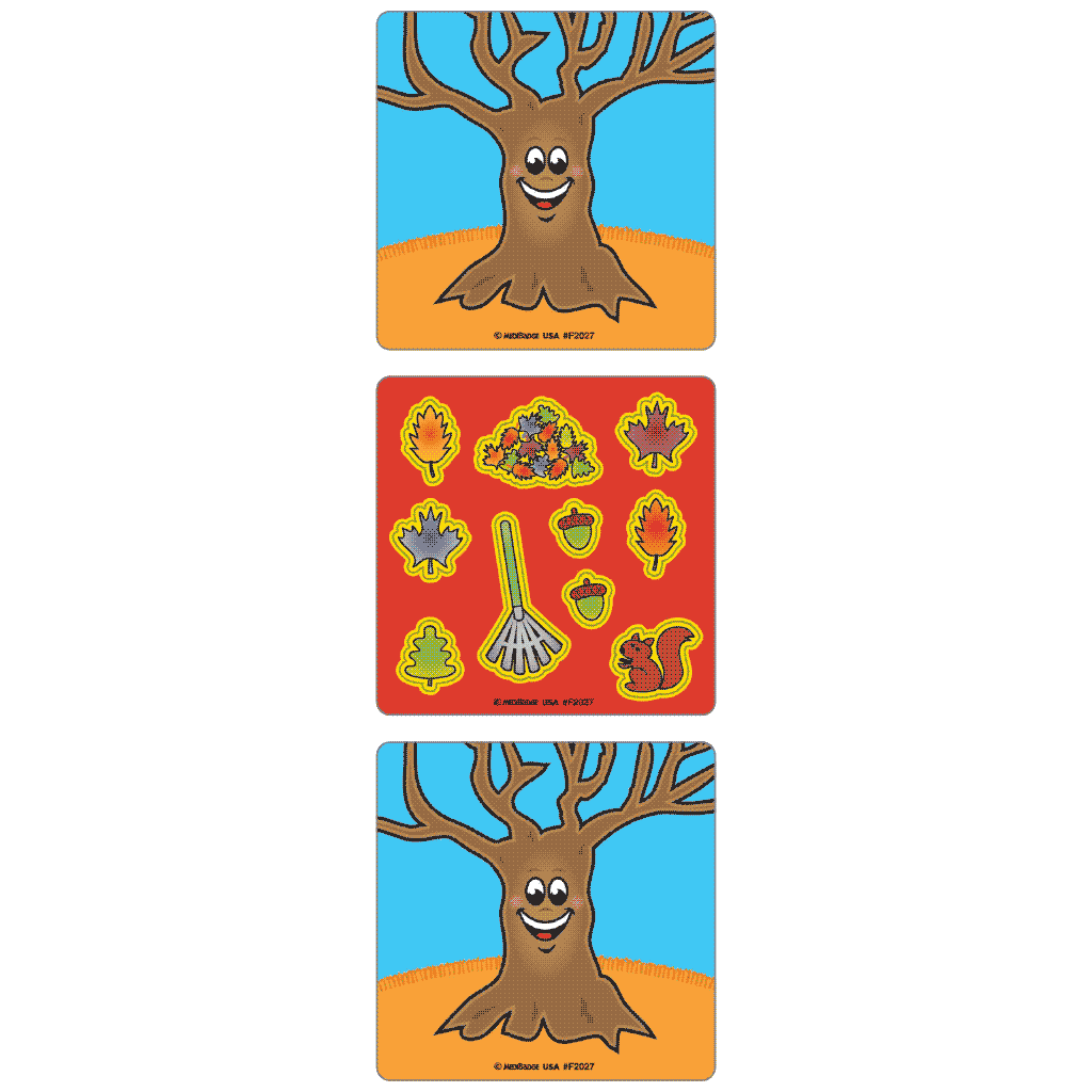 Autumn Tree Make-A-Sticker Asst.