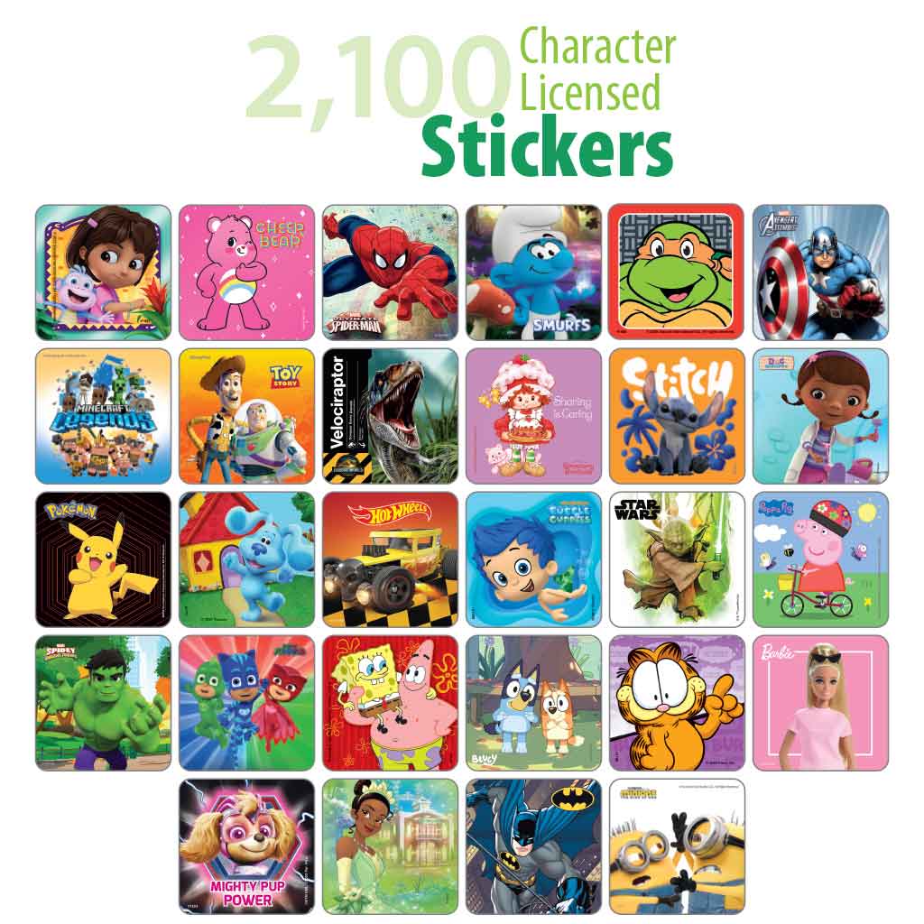 Character Licensed Sticker Sampler