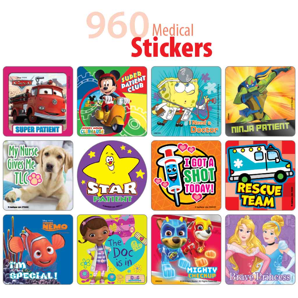 Jumbo Medical Stickers Sampler