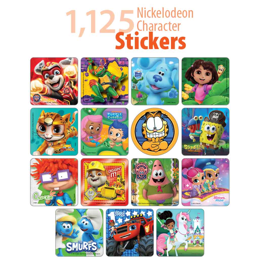Nickelodeon Character Sticker Sampler Stickers