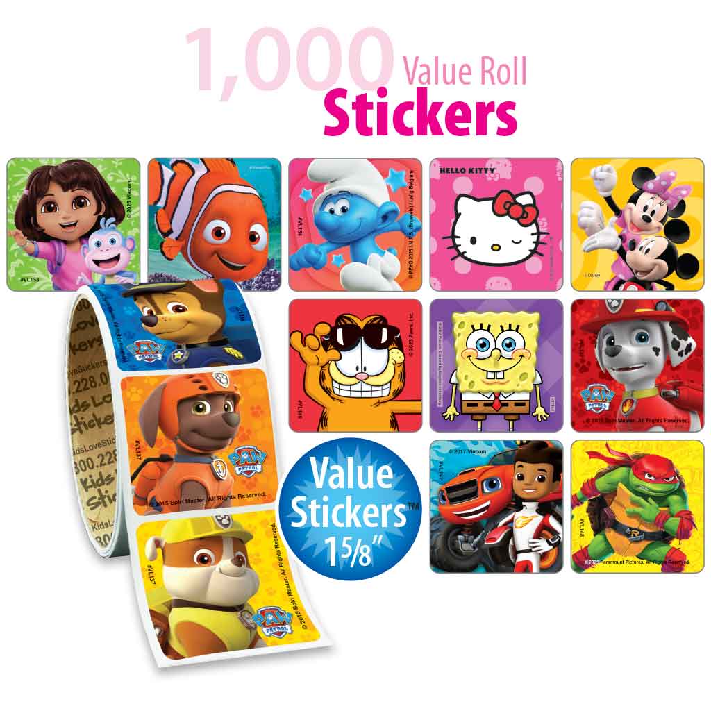 Value Roll Sticker Sampler